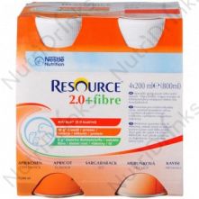 Nestle Resource 2.0 Fibre Apricot  ( 4 x 200ml)