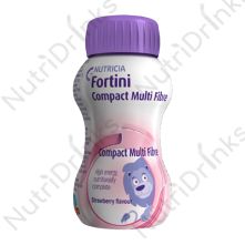 Fortini Compact Multi Fibre Strawberry (6 x 125ml) - BBD 26/01/2026 - Special Offer