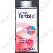 Fortisip Strawberry Milkshake (200 ml Carton/Tetra)