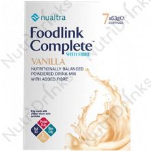 Nualtra Foodlink Complete Powder Vanilla With FIBRE  (7 x 63g)