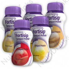 Fortisip Compact Protein Starter Pack  Assorted Flavours - NEW - (8 x 125 ml)