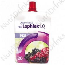PKU Lophlex LQ20 Juicy Berry Pouch (30 x 125ml) (3 DAY DELIVERY)