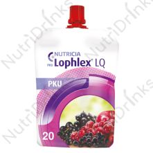 PKU Lophlex LQ20 Berry Pouch (30 x 125ml) (3 DAY DELIVERY)