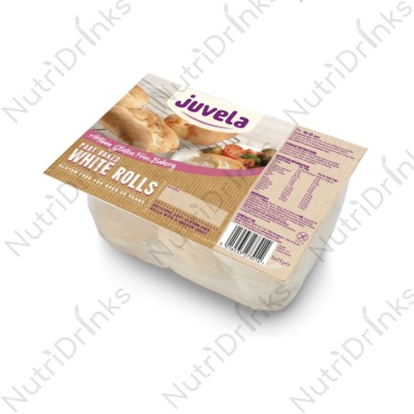 Buy Juvela Part Baked White Rolls Gluten Free (5x75g) online, Nutri