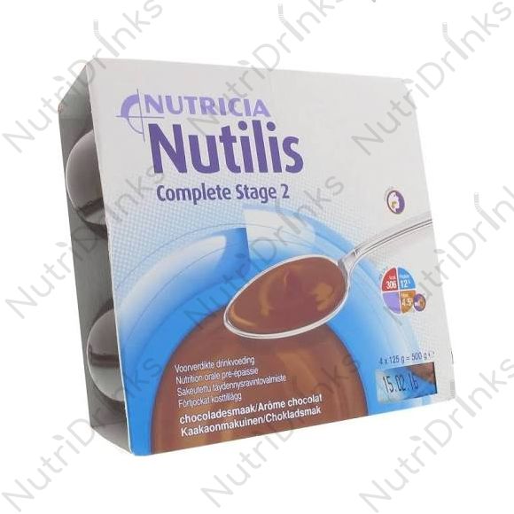 Buy Nutilis Complete Creme Level 3 Chocolate (4 x 125 g) (Stage 2