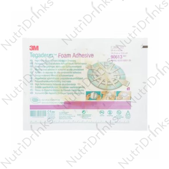 Buy Tegaderm 14.3x15.6cm Foam Adhesive (5 Dressings) 90613 online
