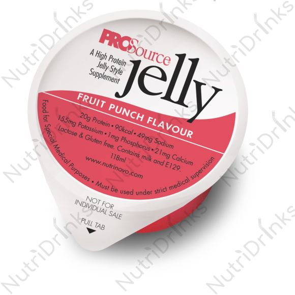 Buy ProSource Jelly Fruit Punch Flavour (36 x 118ml cup case) online