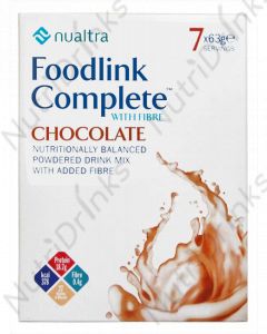 Nualtra Foodlink Complete Powder Chocolate With FIBRE (7 x 63g)