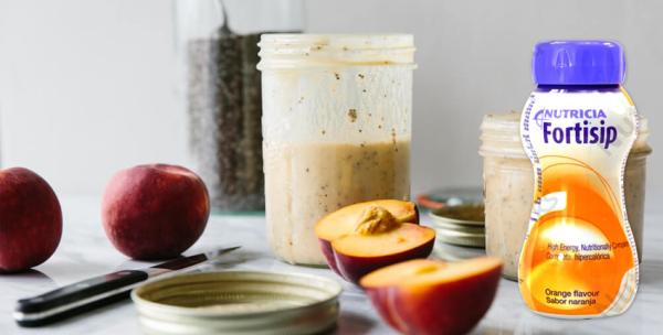 Breakfast Smoothie Recipe - Fortitip Yoghurt Style Peach or Orange