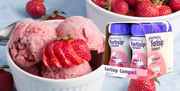Ice Cream Recipe - Fortisip / Fortisip Multi Fibre / Fortisip Compact Strawberry