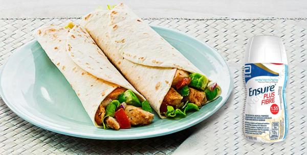 Savoury Chicken Tortillas (serves 5) - Ensure Plus Fibre Vanilla