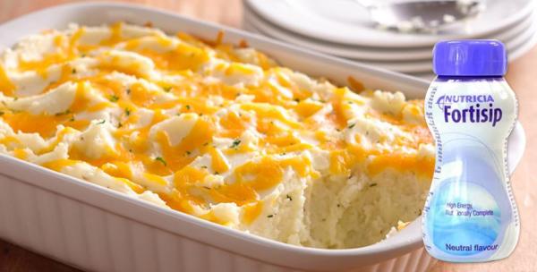 Cheesy Mashed Potato Recipe - Fortisip Neutral