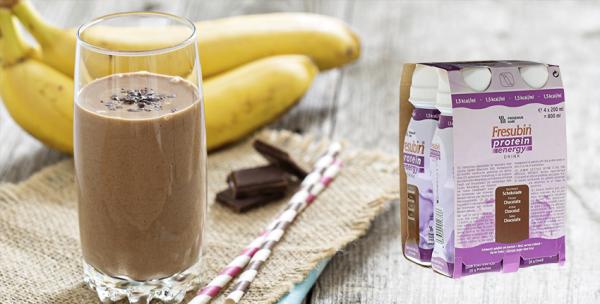 Chocolate and Banana Milkshake – Serves 1 - Fresubin Protein Energy Chocolate