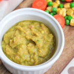 Carrot and pea purée weaning recipe - Infatrini
